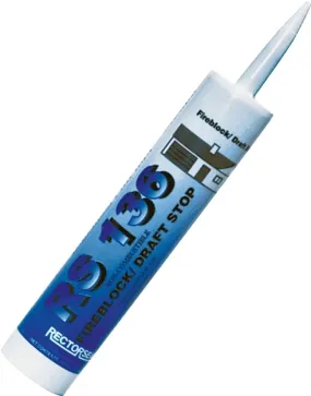 Metacaulk RS 136 Series 66408 Fire Block/Smoke Seal Caulk, Red, 40 to 100 deg F, 10.3 oz Cartridge :EA: QUANTITY: 1