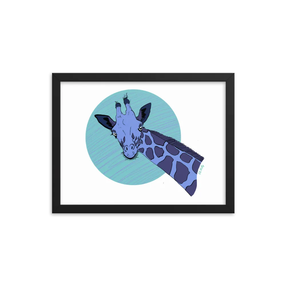 Moody Giraffe Poster