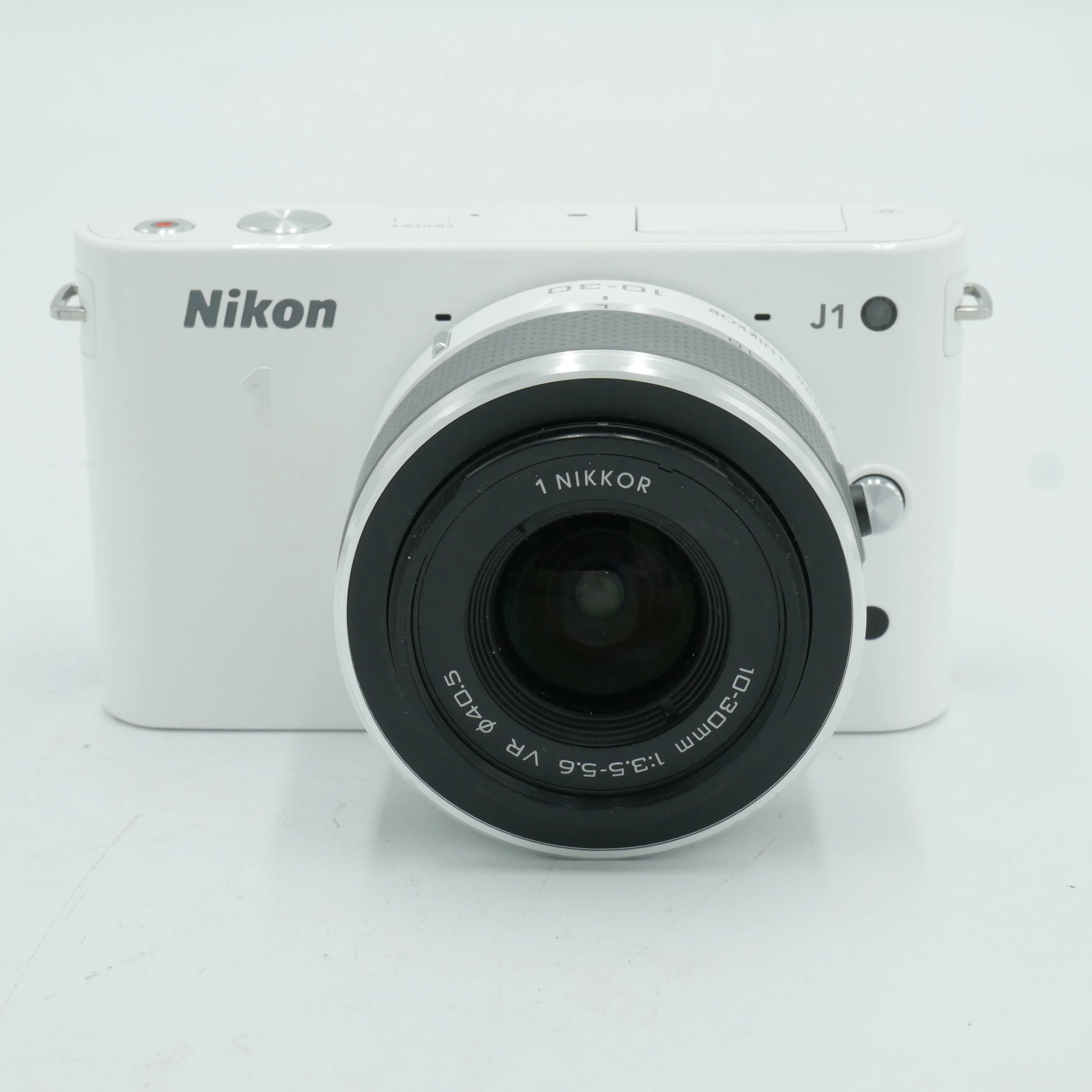 Nikon 1 J1 Mirrorless Digital Camera with 10-30mm Lens (white) *USED*