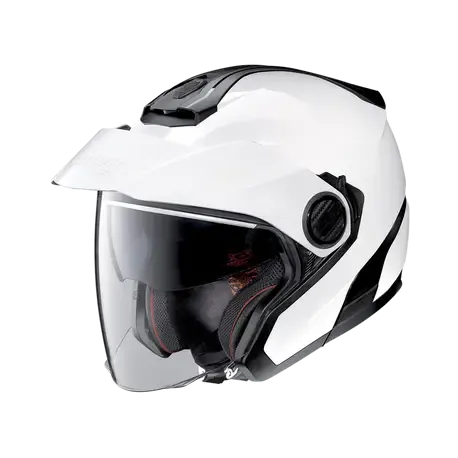Nolan N40-5 Open Face Jet Metal White Motorcycle Helmet