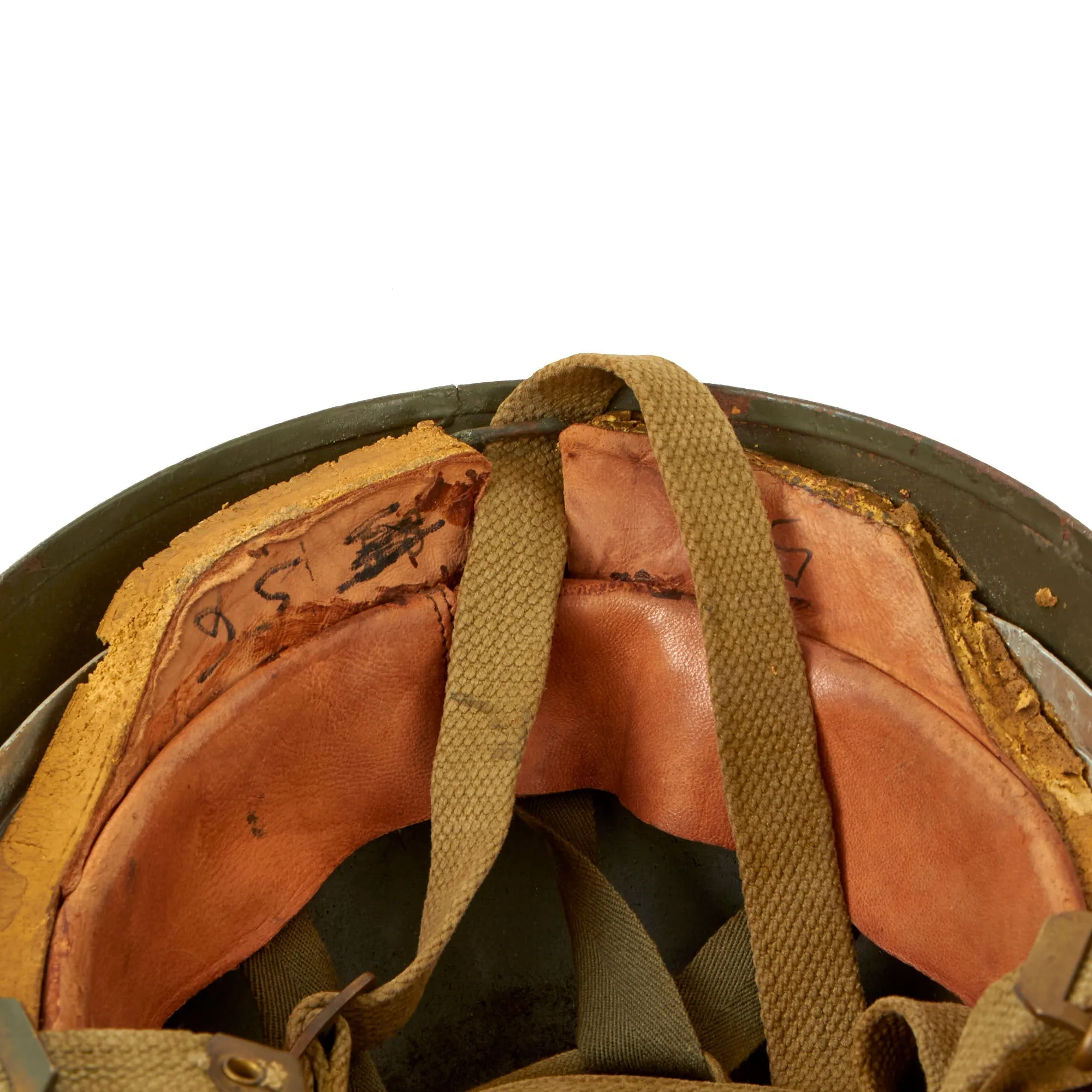 Original Belgian Post WWII British Style Paratrooper Helmet with Camouflage Pattern - Paracommando Regiment
