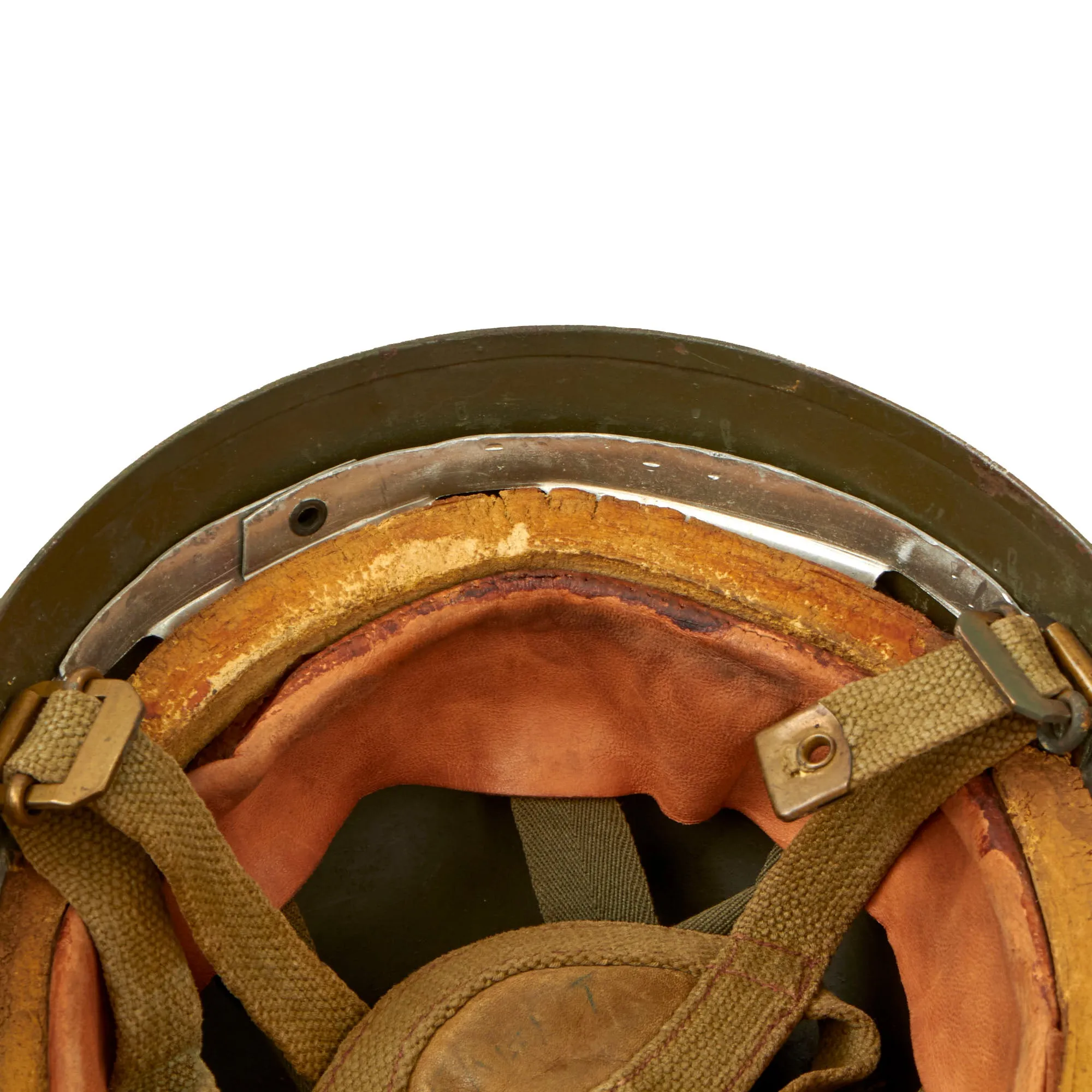 Original Belgian Post WWII British Style Paratrooper Helmet with Camouflage Pattern - Paracommando Regiment