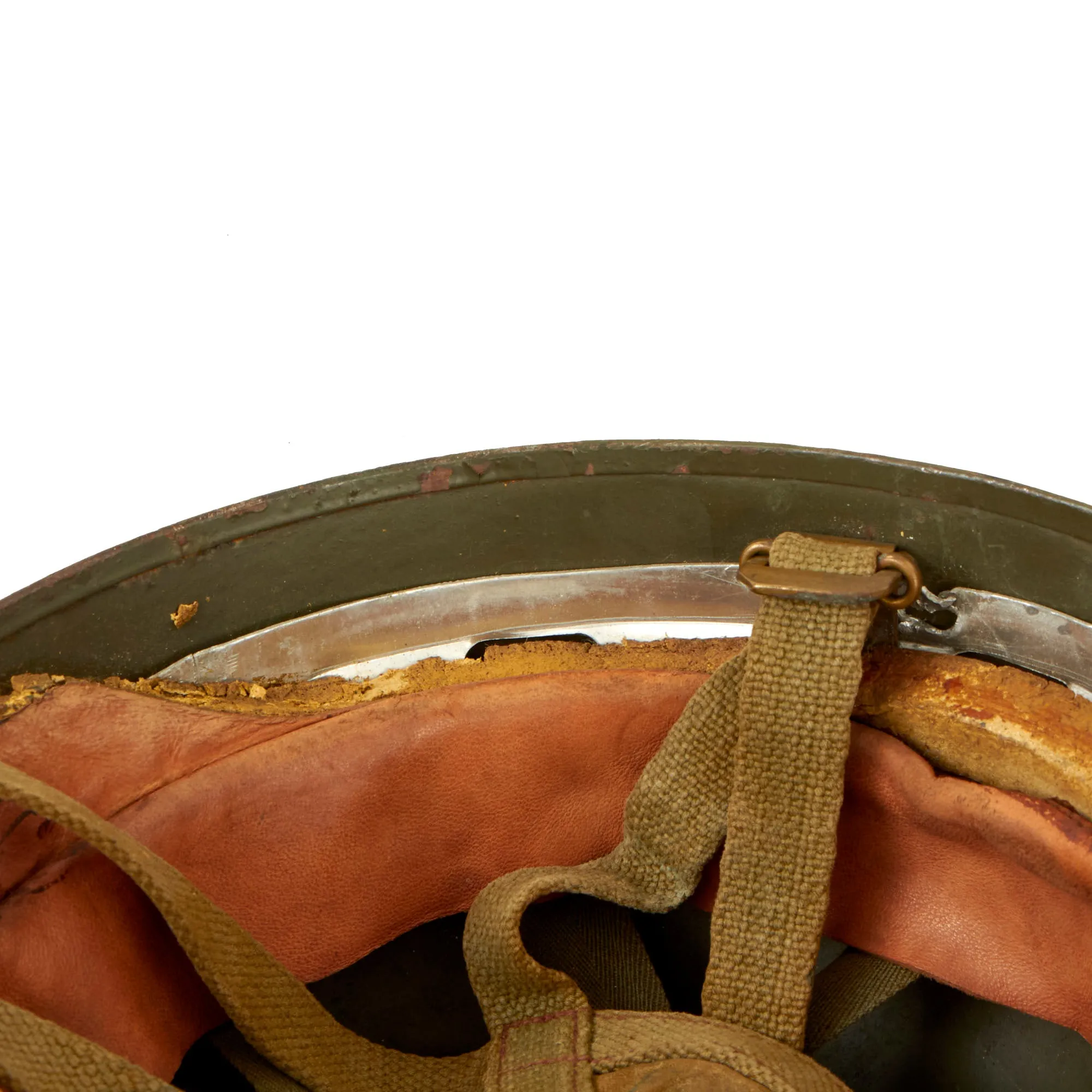 Original Belgian Post WWII British Style Paratrooper Helmet with Camouflage Pattern - Paracommando Regiment