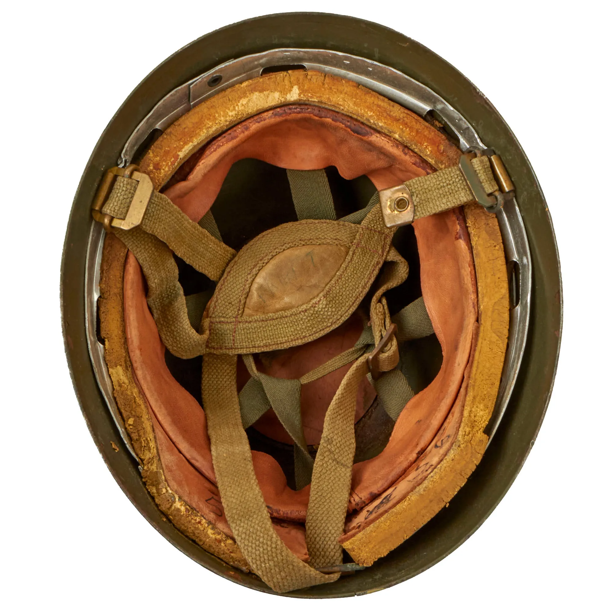 Original Belgian Post WWII British Style Paratrooper Helmet with Camouflage Pattern - Paracommando Regiment