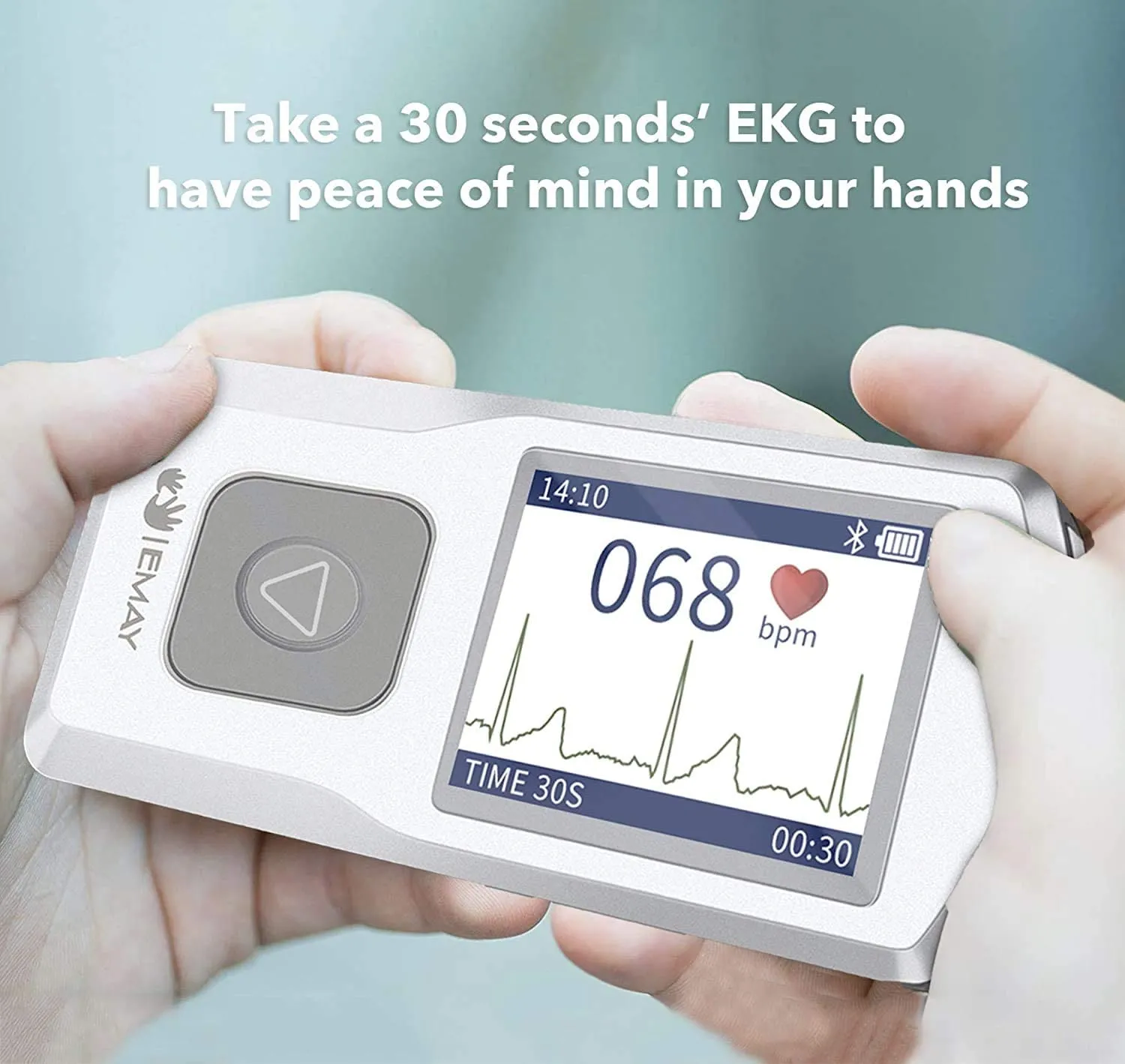 Portable EKG Monitoring Device (for iPhone & Android, Mac & Windows) | Personal EKG Heart Monitor to Track Heart Rate & Rhythm for Heart Performance