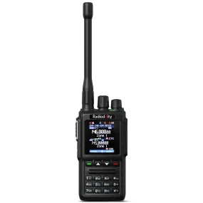 Radioddity GD-168 DMR | 5W | Dual Band| Satellite Communicate | Noise Reduction | 500K Contacts | Dual Battery & Antennas | Type-C Charging & Programming