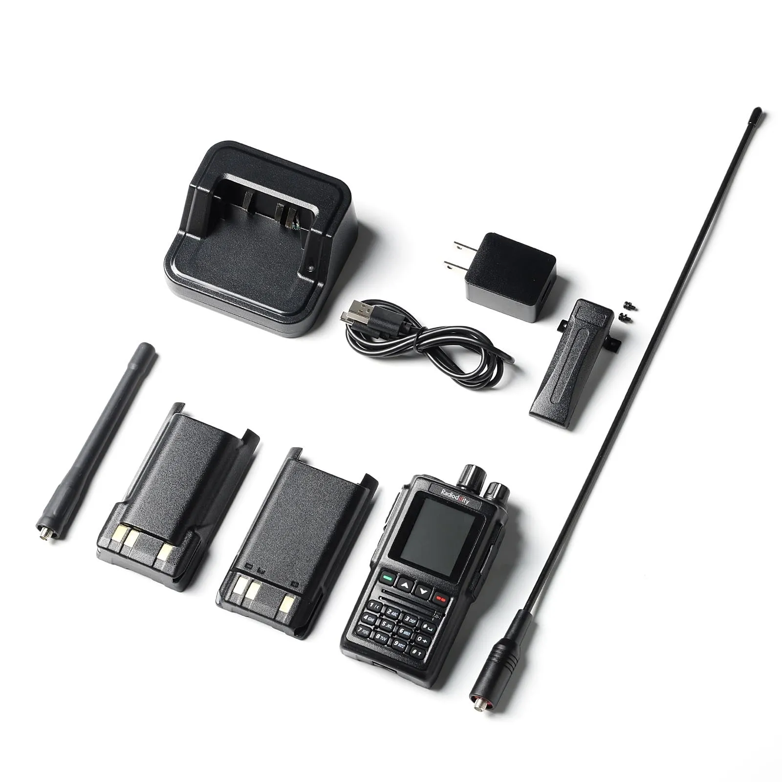 Radioddity GD-168 DMR | 5W | Dual Band| Satellite Communicate | Noise Reduction | 500K Contacts | Dual Battery & Antennas | Type-C Charging & Programming