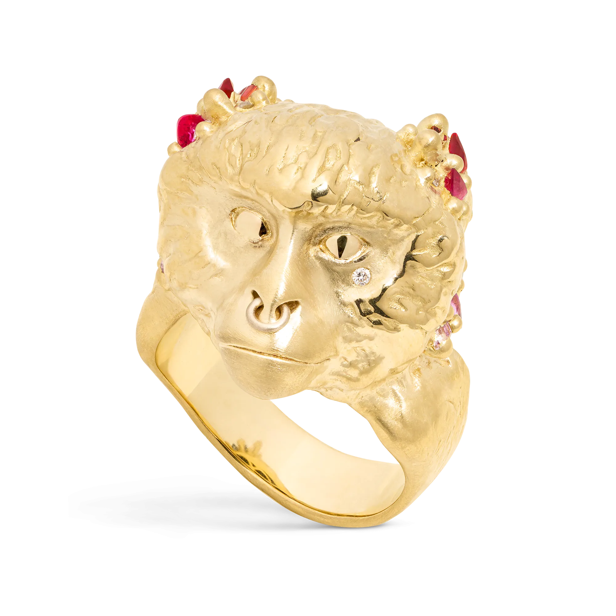 Rainbow Gamma Monkey Ring - Size 5 - 11755