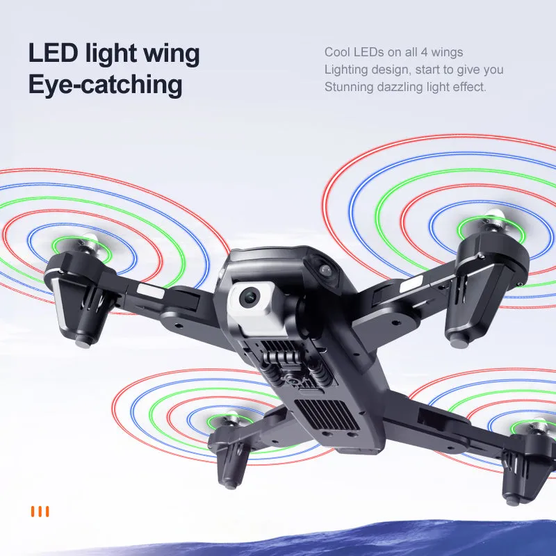 RC Drone K106 OAS GPS 4K HD Dual Camera Obstacle Avoidance Cool Colorful LED lights