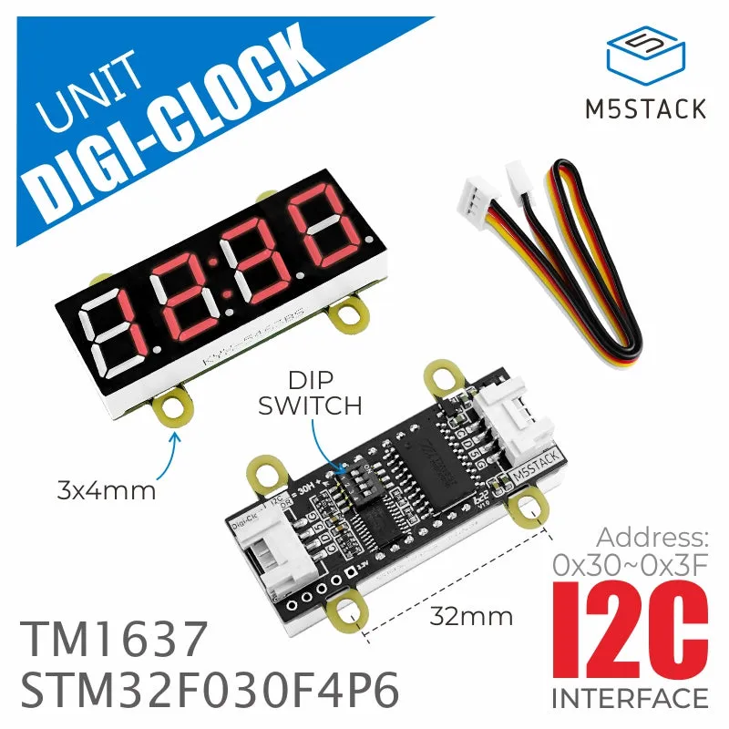 Red 7-Segment Digit Clock Unit