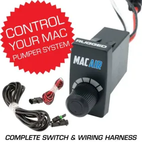 Rugged Rocker Switch Variable Speed Controller (VSC) for MAC Helmet Air Pumper - Complete Switch & Wiring Harness