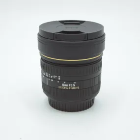Sigma 8mm f/3.5 EX DG Circular Fisheye Lens for Canon EF *USED*