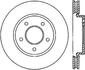 StopTech 93-99 Mitsubishi 3000GT Cryo Slotted Front Right Sport Brake Rotor