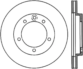 StopTech 93-99 Mitsubishi 3000GT Cryo Slotted Rear Right Sport Brake Rotor