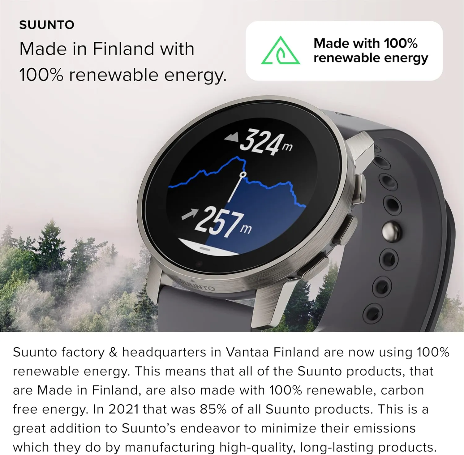 Suunto 9 Peak Pro Titanium Slate Watch (SS050809000)