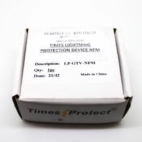 Times Microwave DC-7000Mhz N Type M-F Bi-Direct Lightning Protector LP-GTV-NFM