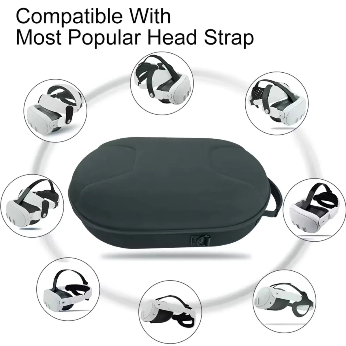 Travel case with shoulder strap for Meta Quest 3 | Black