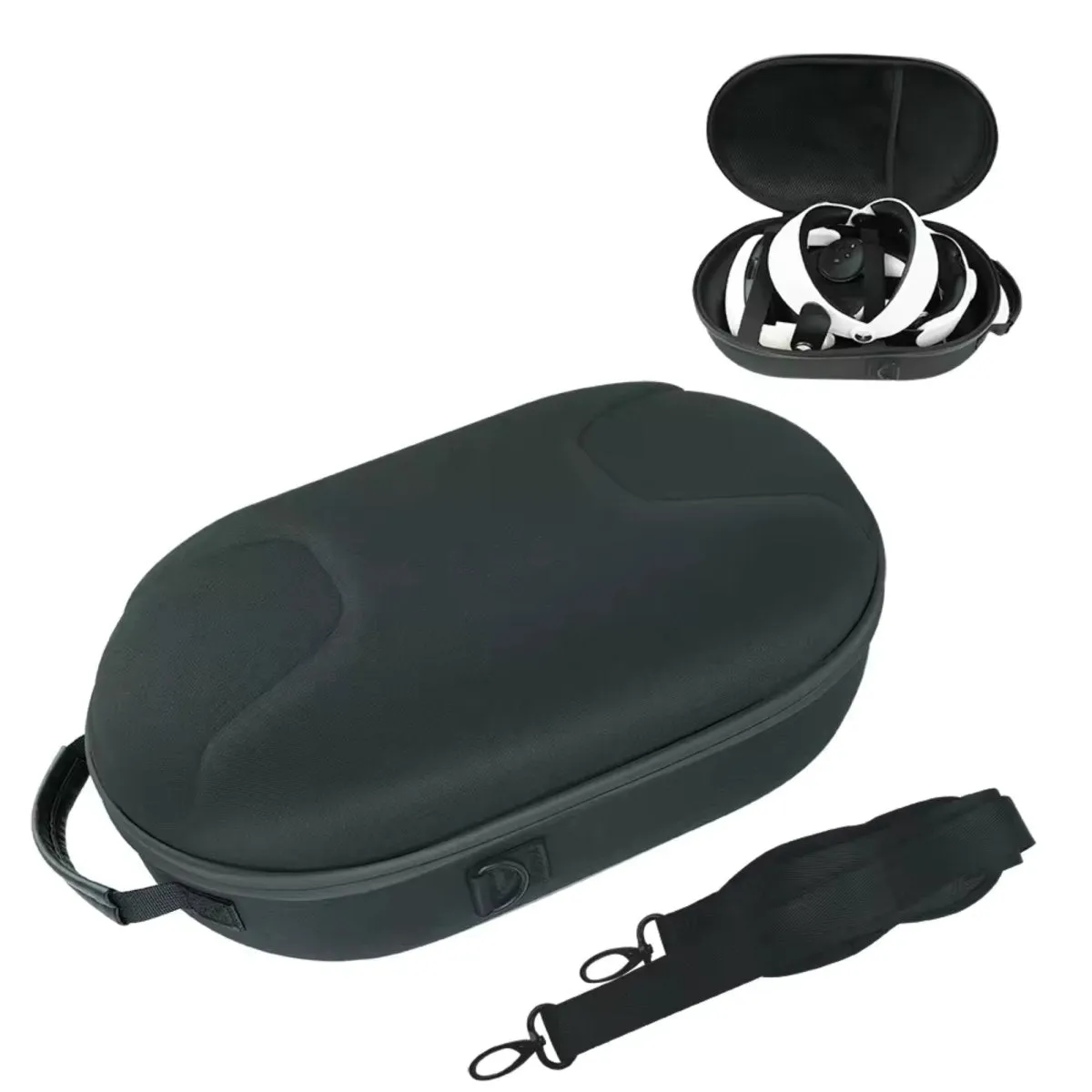 Travel case with shoulder strap for Meta Quest 3 | Black