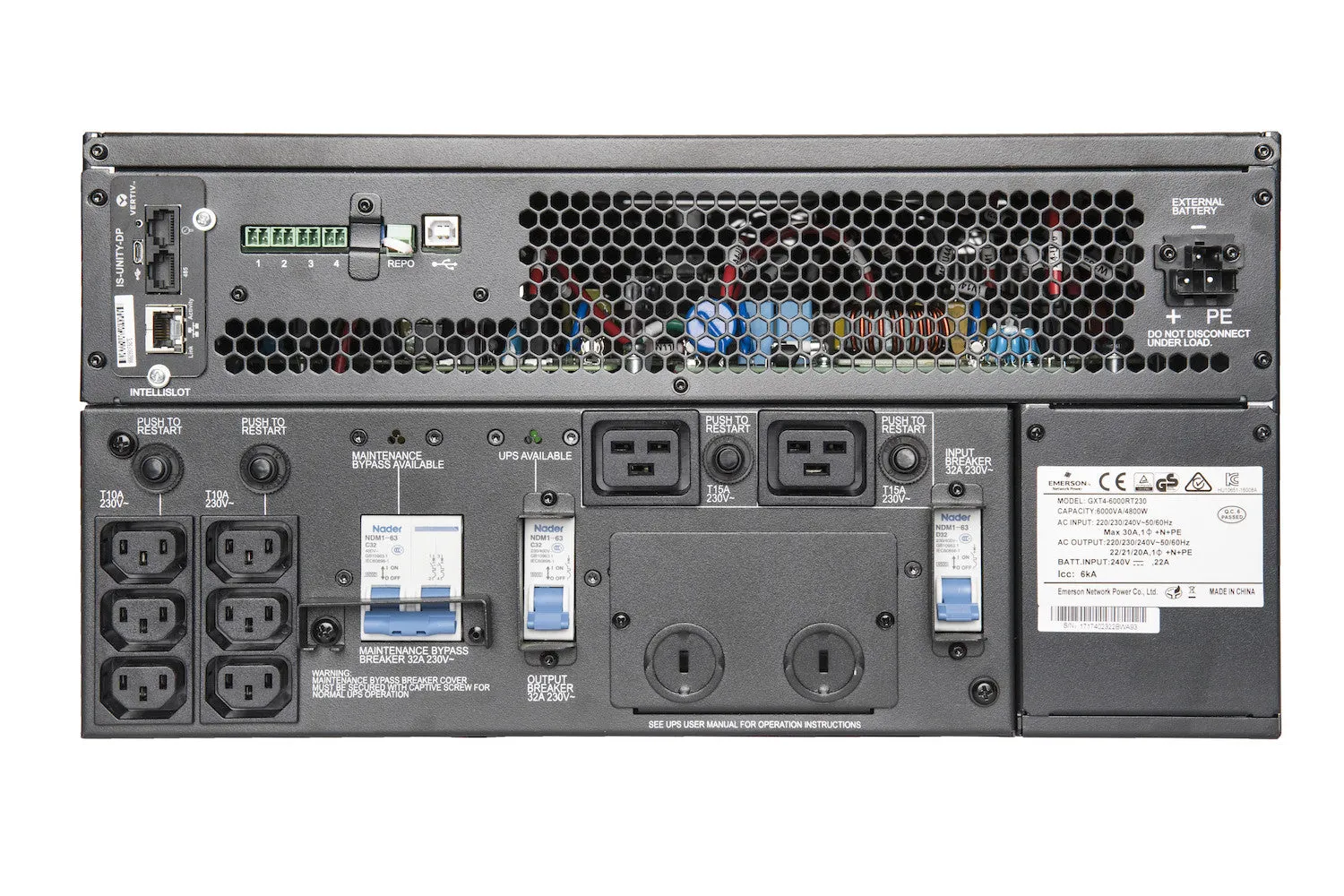 Vertiv Liebert GXT4 On-Line 5000VA GXT4-5000RT230