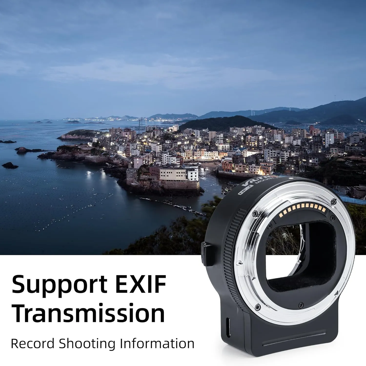 VILTROX NF-Z Auto Foucs Lens Adapter, Design for Nikon F-Mount Lens to Z-Mount Camera, Compatible with Z5 Z50 Z6 Z6II Z7 Z7II Zfc Cameras