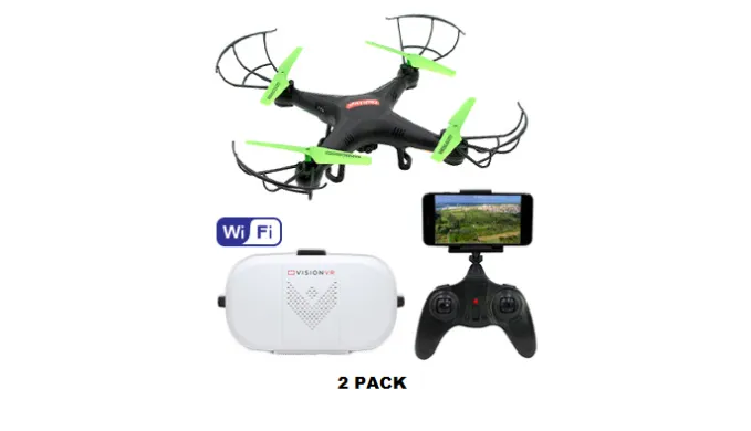 Virtual Reality Wifi Drone with Bonus VR Headset Combo Kit - Ships Next Day!