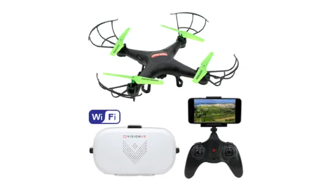 Virtual Reality Wifi Drone with Bonus VR Headset Combo Kit - Ships Next Day!