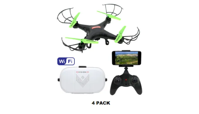 Virtual Reality Wifi Drone with Bonus VR Headset Combo Kit - Ships Next Day!