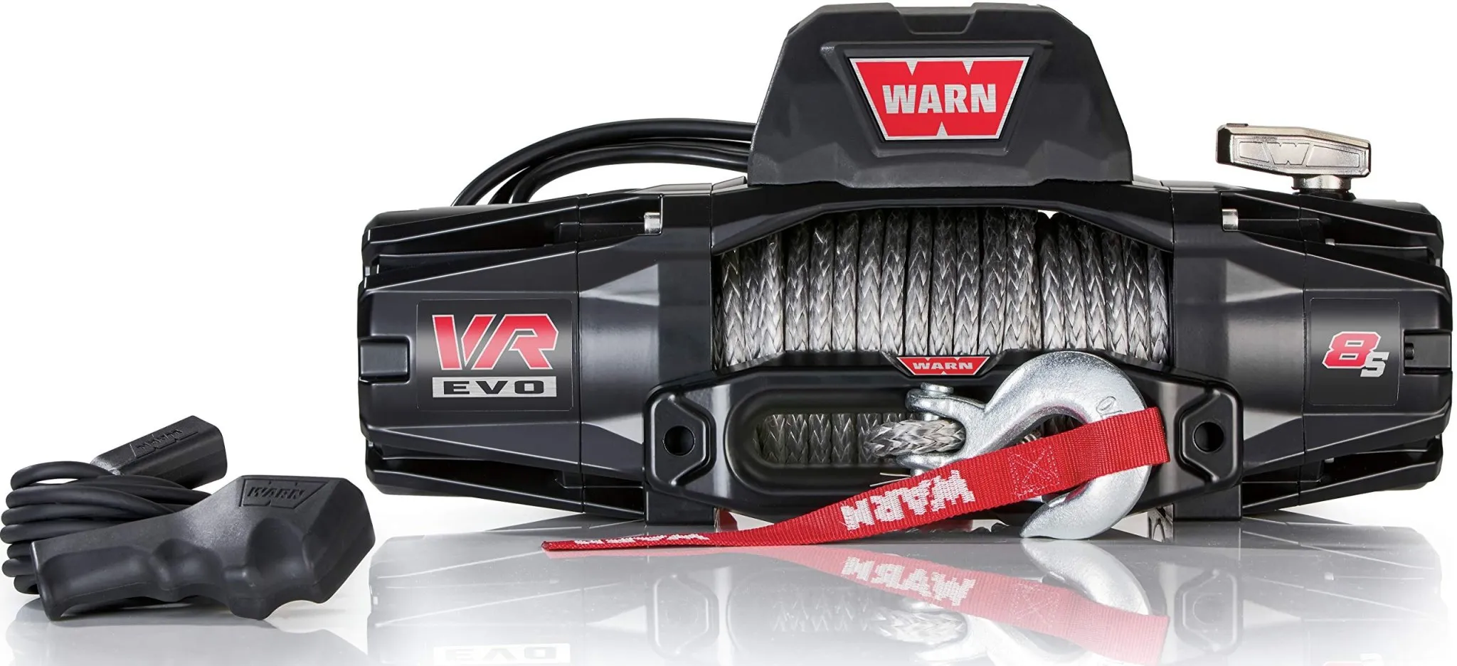 Warn 103251 VR EVO 8-S Electric Winch - 8,000 lbs. Pull Rating, 90 ft. Synthetic Line