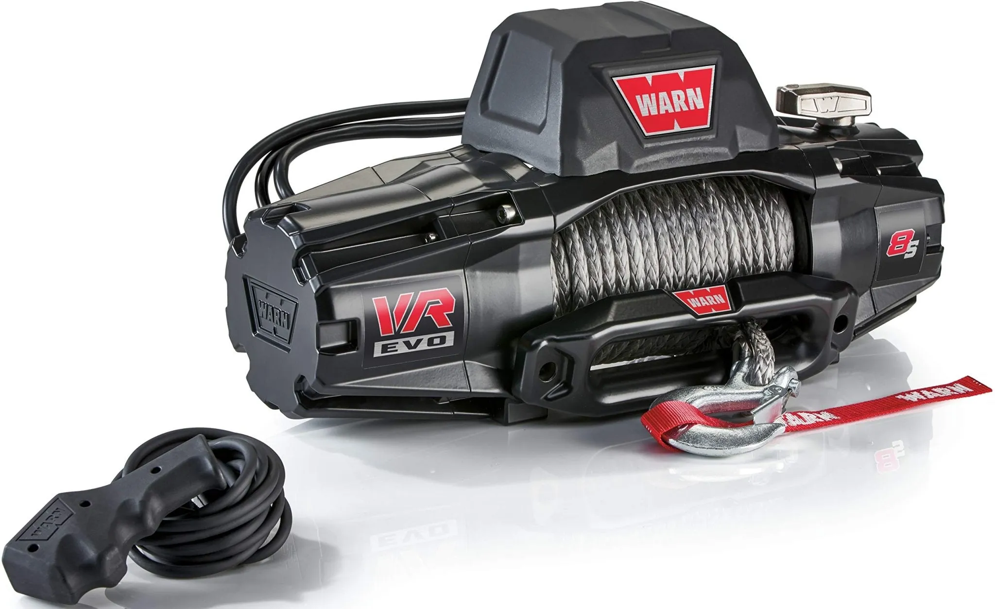 Warn 103251 VR EVO 8-S Electric Winch - 8,000 lbs. Pull Rating, 90 ft. Synthetic Line